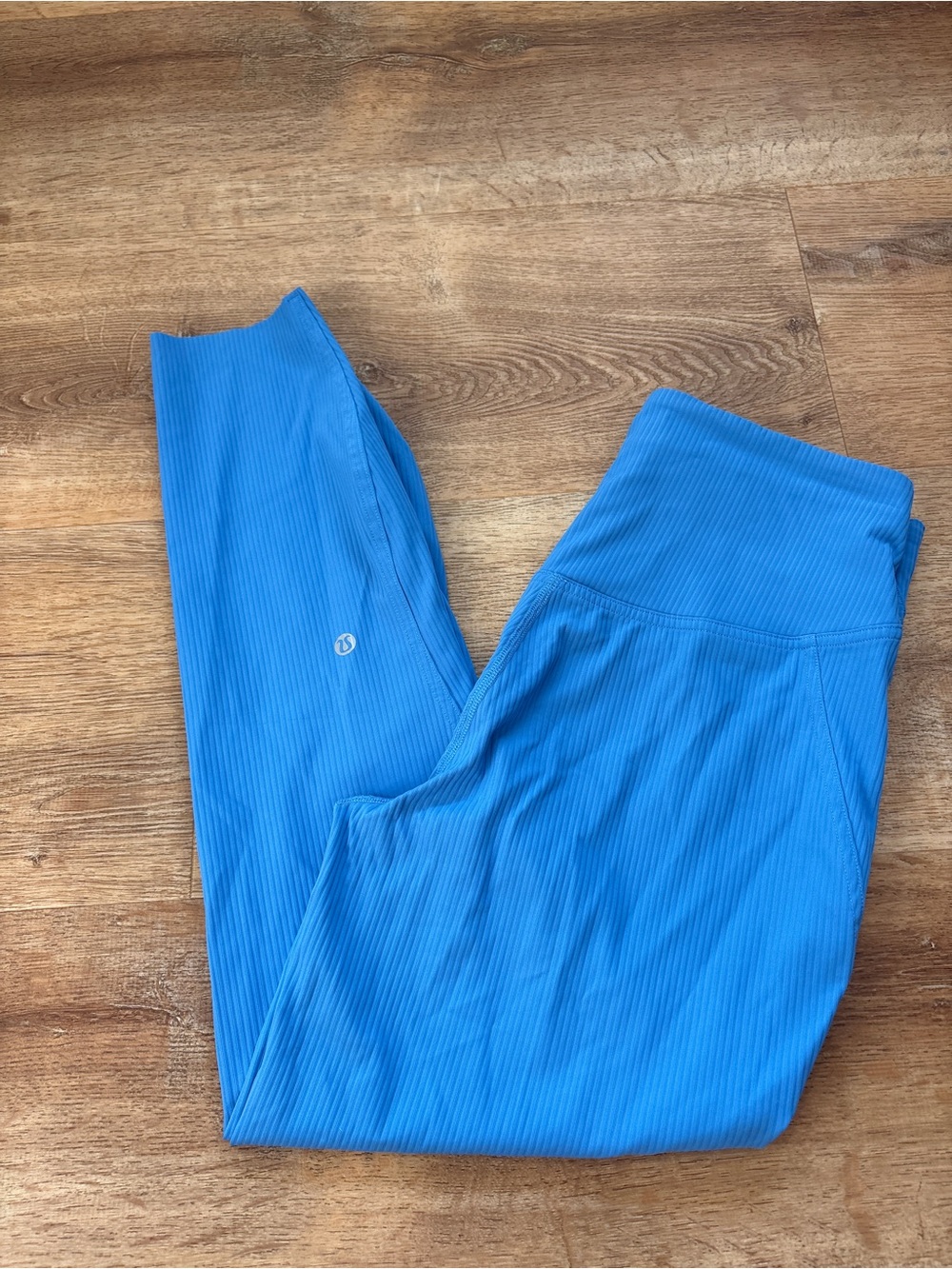 lululemon athletica Bright Blue Ribbed Leggings